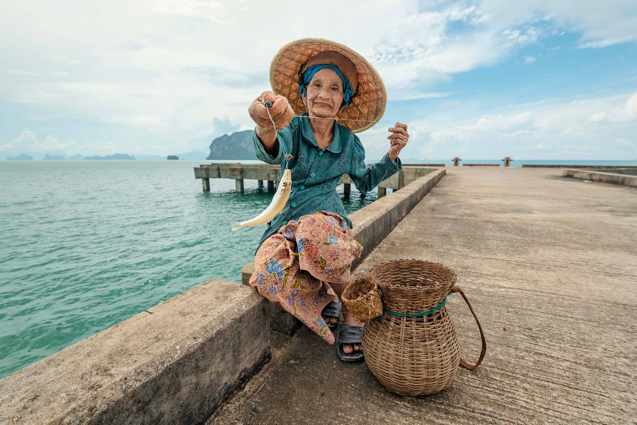 Fishing in Phang Nga bay