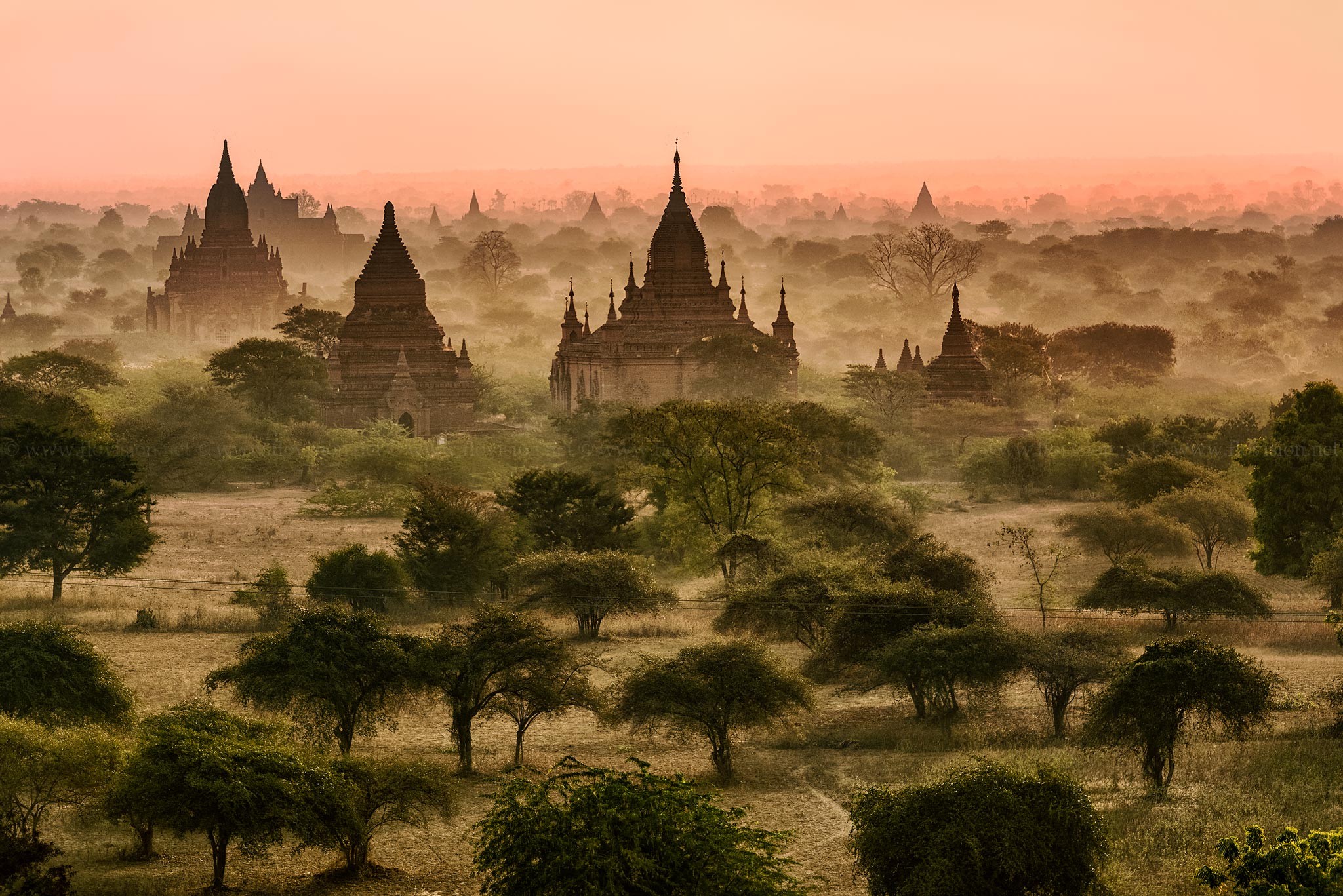 Bagan sunrise, Myanmar