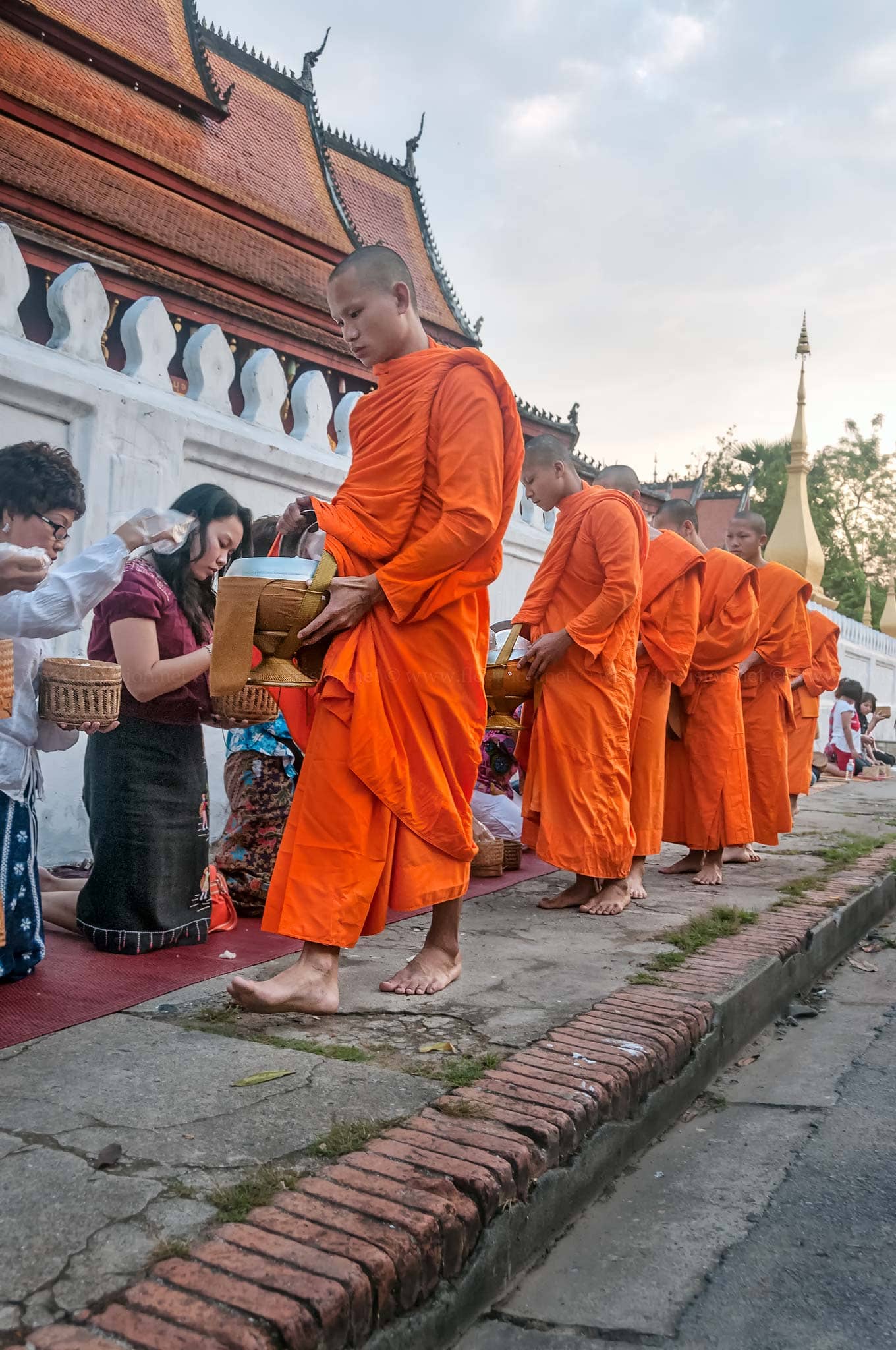 morning alms, Luang Prabang, Laos