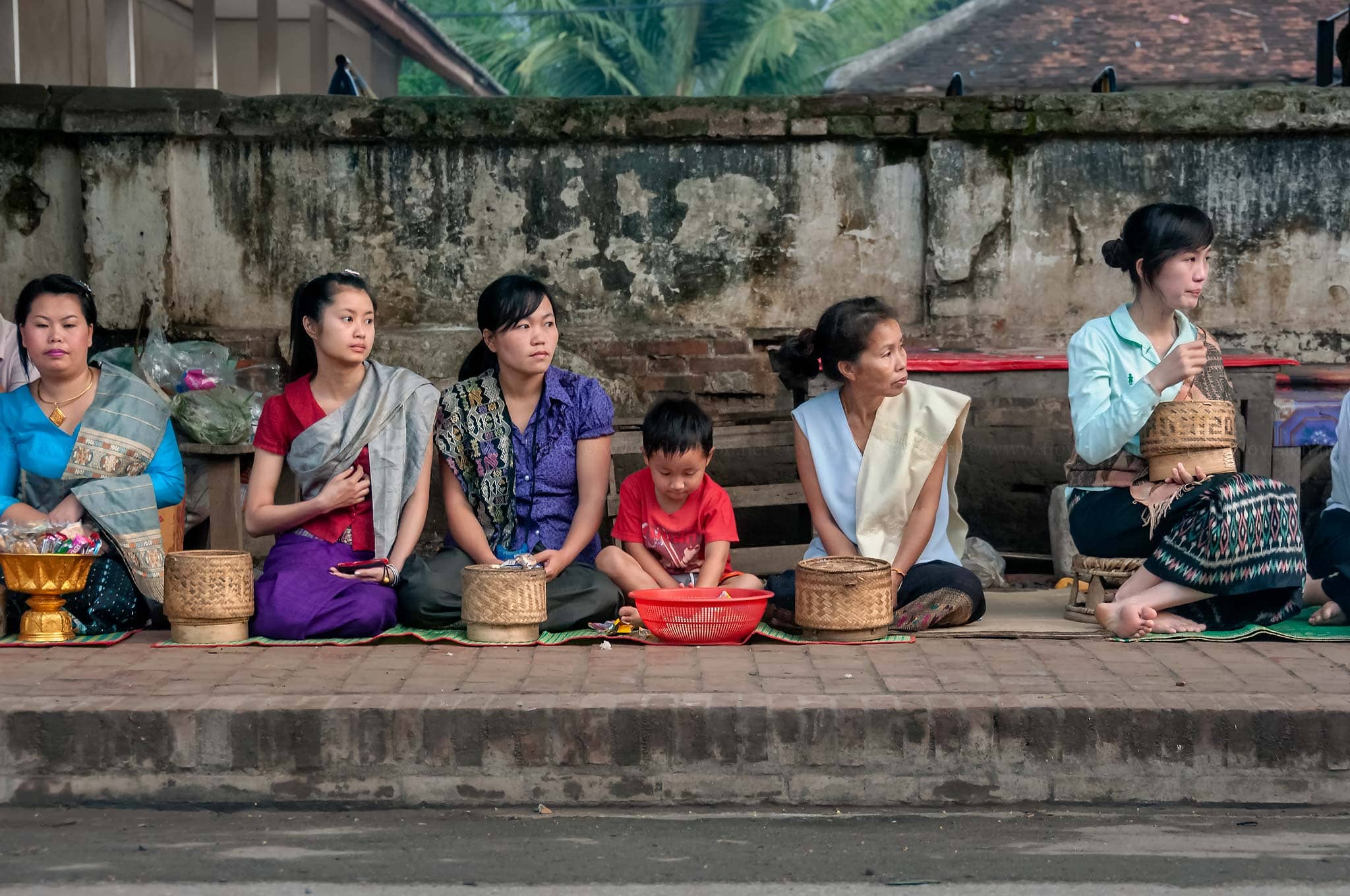 morning alms, Luang Prabang, Laos